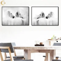 horse animal canvas painting galloping horse posters and prints nordic decor wall art pictures kitchen home decoration