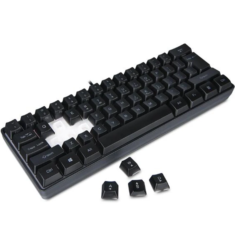 61 клавишная механическая клавиатура USB Проводная светодиодный с подсветкой Axis