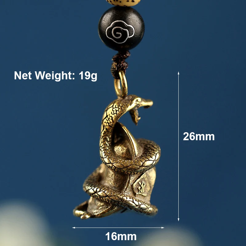 Латунные металлические брелки в форме змеи подвески украшения модные виде
