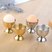 1pcs handy stainless steel boiled egg cups stand rack eggs holder egg holder kitchen breakfast cooking tool mini liquor wine cup