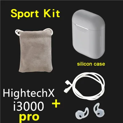 i3000pro kits gray I3000 Pro HighTechX Edition TWS в ушной датчик Беспроводное зарядное устройство наушники для Iphone Android - Цвет: i3000pro kits gray