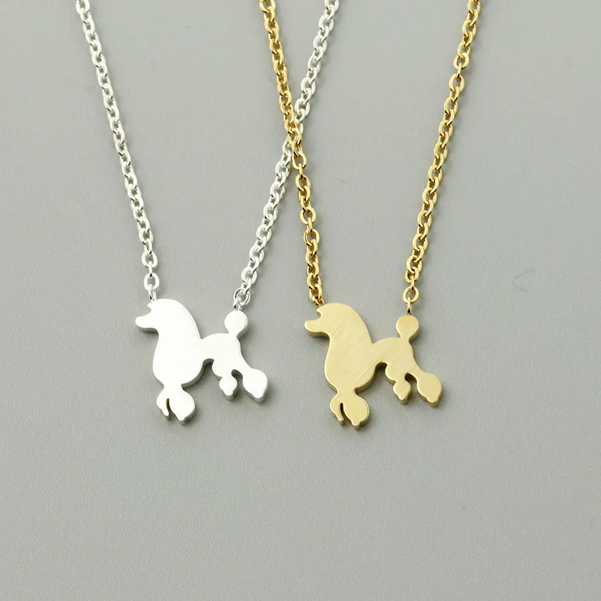 Модное ожерелье в виде пуделя под заказ собаки кулон для питомца ювелирные