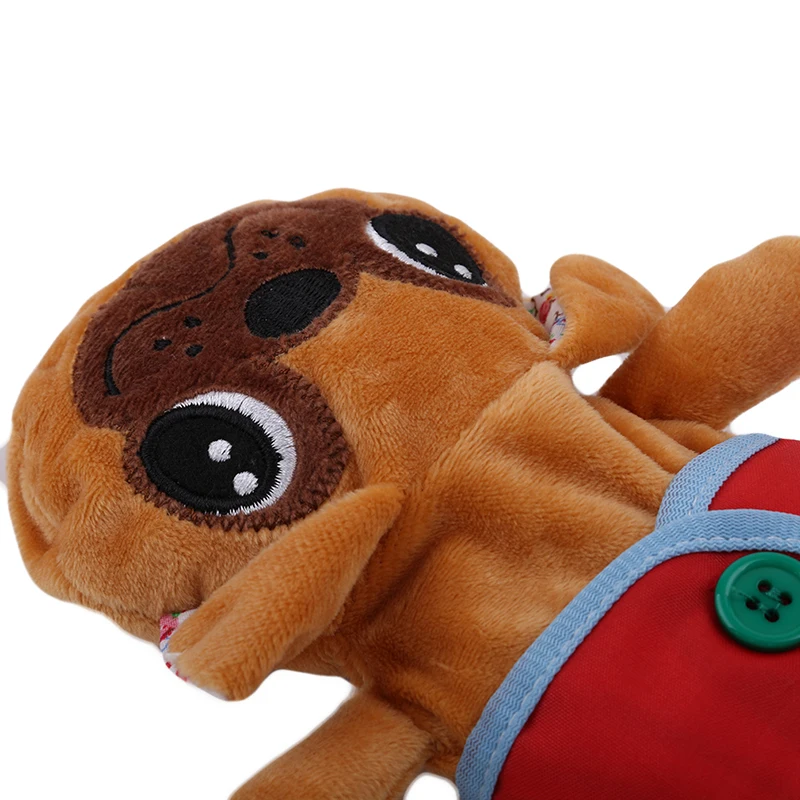 

4pacs/set A Bulldog Plush Dressing Early Educational Toy Dress Learning Toys for Children Baby Toys Toddler Boy Toys