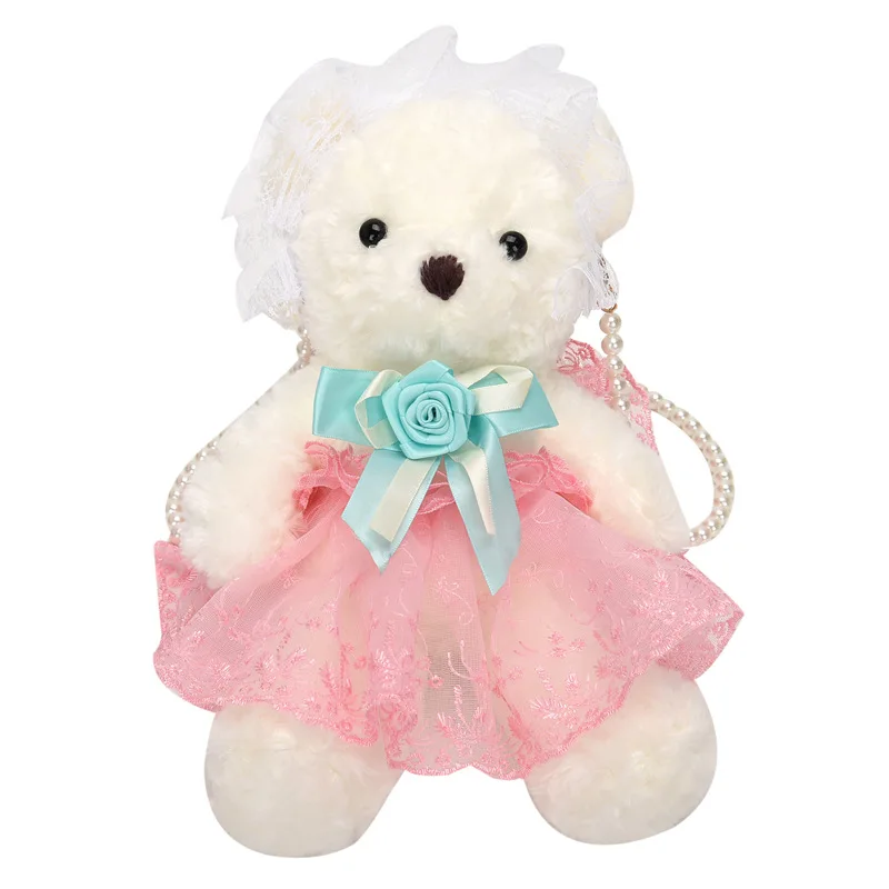 

Girl ins Lolita bear plush doll bag 2021 new personality pearl shoulder strap shoulder messenger bag