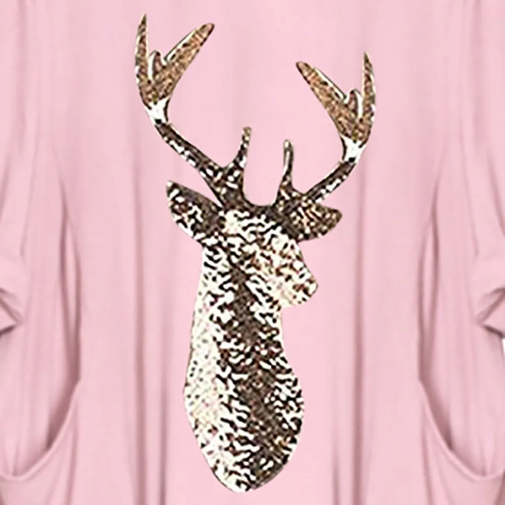 Стильное женское длинное мешковатое платье Праздничный Рождественский халат