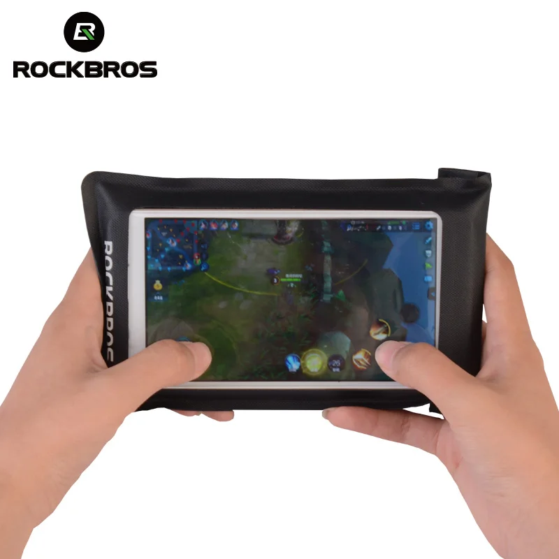 ROCKBROS водонепроницаемый велосипедный сумка с тачскрином MTB горный велосипед