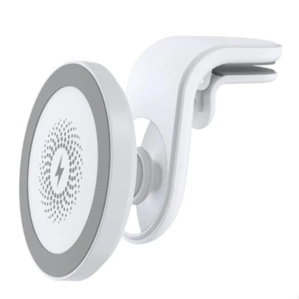 

15W Magnetic Wireless Car Charger Holder For IPhone 12 Mini/Pro Max Fast Wireless Charging Base Auto Clip-on Vent Phone Holder