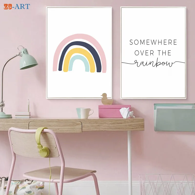 Где то выше радуги плакаты и принты холст картины дети стены искусства детские