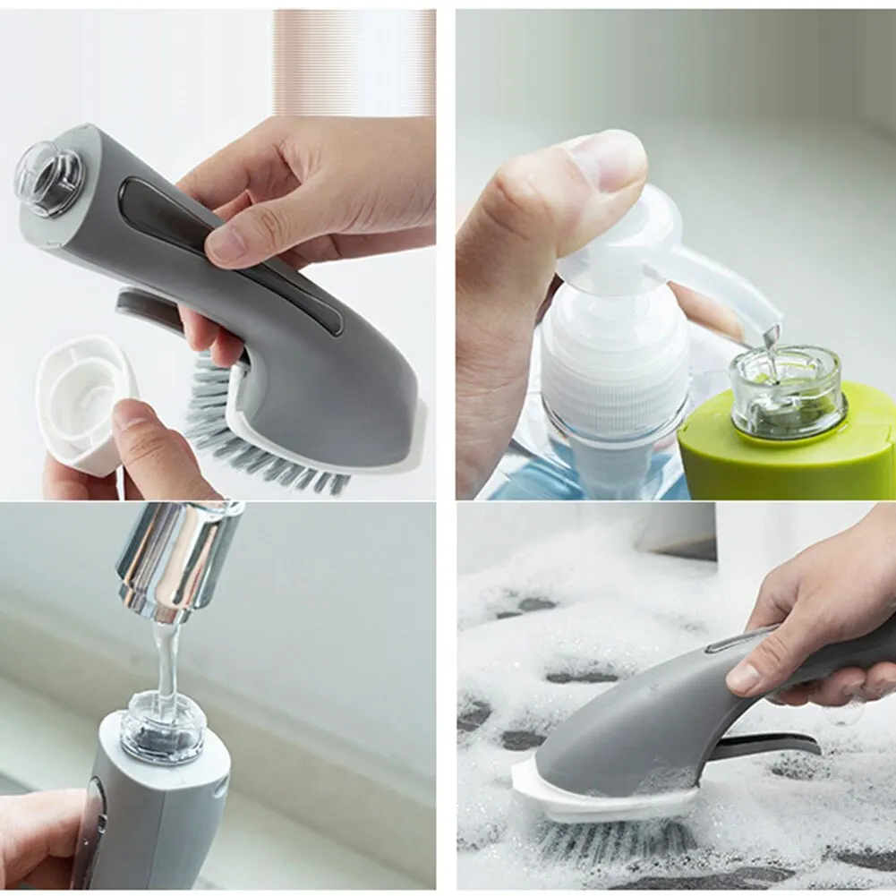 

Cleaning brush soap dispenser long handle sink brush kitchen accessories cleaning supplies dish brush Kitchen Pot Cleaner Tools