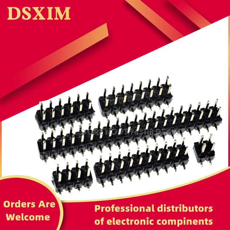10 шт. SMD SMT 2*2/3/4/5/6/7/8/9/10/12/16/20/40/ PIN двухрядный штырьковый разъем 2 54 мм шаг для ленты