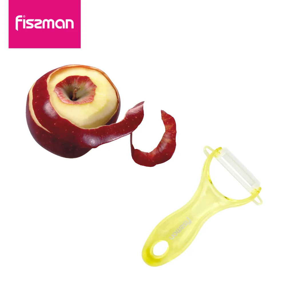 Fissman Керамическая овощечистка с прозрачной ручкой Овощечистка овощерезка фрукты