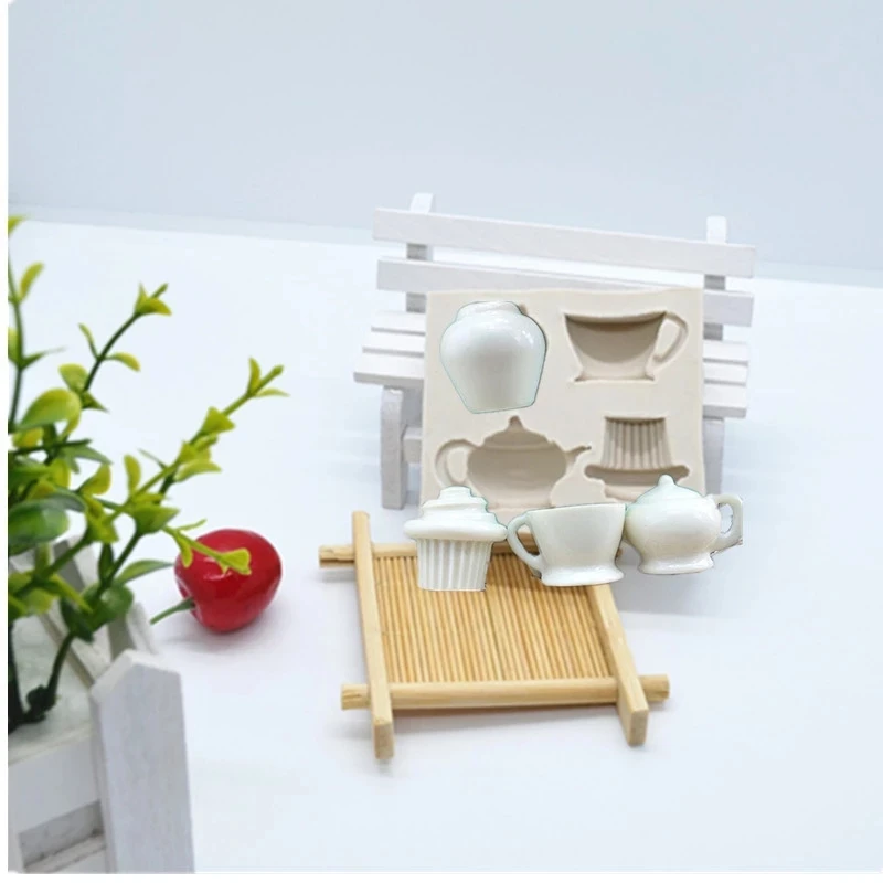 

Cute Cup Shape Mousse Silicone Mold For DIY CupCake Jelly Chocolate Candy Pastry Dessert Soap Bakeware Kitchen Accessories Bake