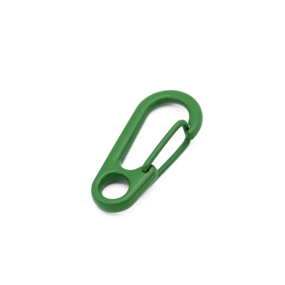 10 шт./лот Макрон цветная застежка-карабин открывающаяся металлическая пружинная