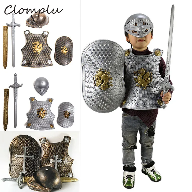 Детский праздничный костюм Clomplu вечерний с принтом воина дракона для мальчиков |