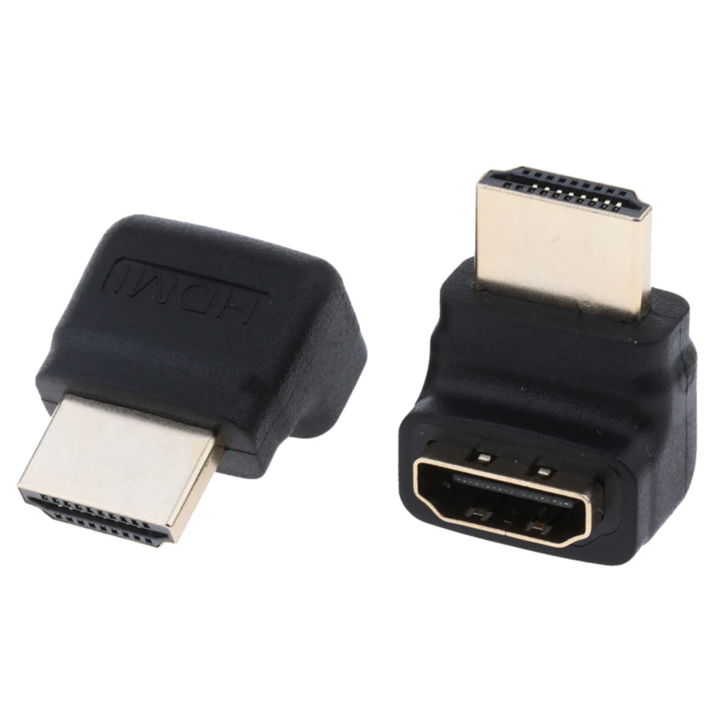 Комбинированный HDMI 90 и 270 градусов прямоугольный адаптер Папа мама разъем