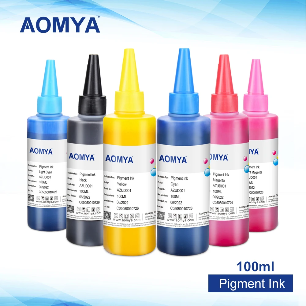 Универсальные пигментные чернила Aomya 600 мл для струйных принтеров Epson все модели