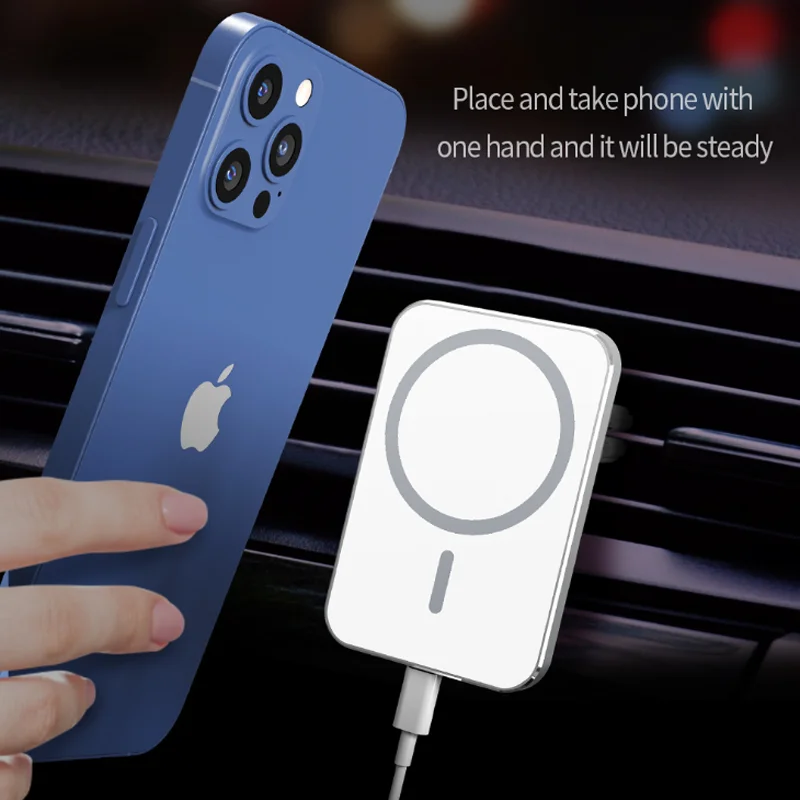

15W Wireless Car MagSafing Magnetic Car Charger Phone Holder For iPhone 12 Pro Max 12 Mini Fast Charging Magnetic Car Charger