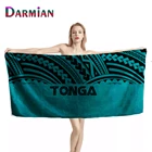 Банное полотенце DARMIAN Tonga с полинезийскими принтами, детское мягкое полотенце для путешествий и йоги, большое толстое одеяло для пикника, Пляжная накидка