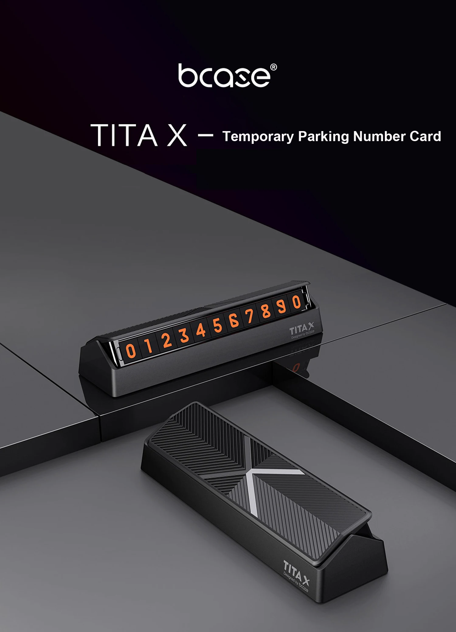 Xiaomi Mijia Bcase, TITA X Share To Bcase, откидной Чехол, автомобильный, умеренный, парковочный телефон, номерная карта, мини-украшение для автомобиля