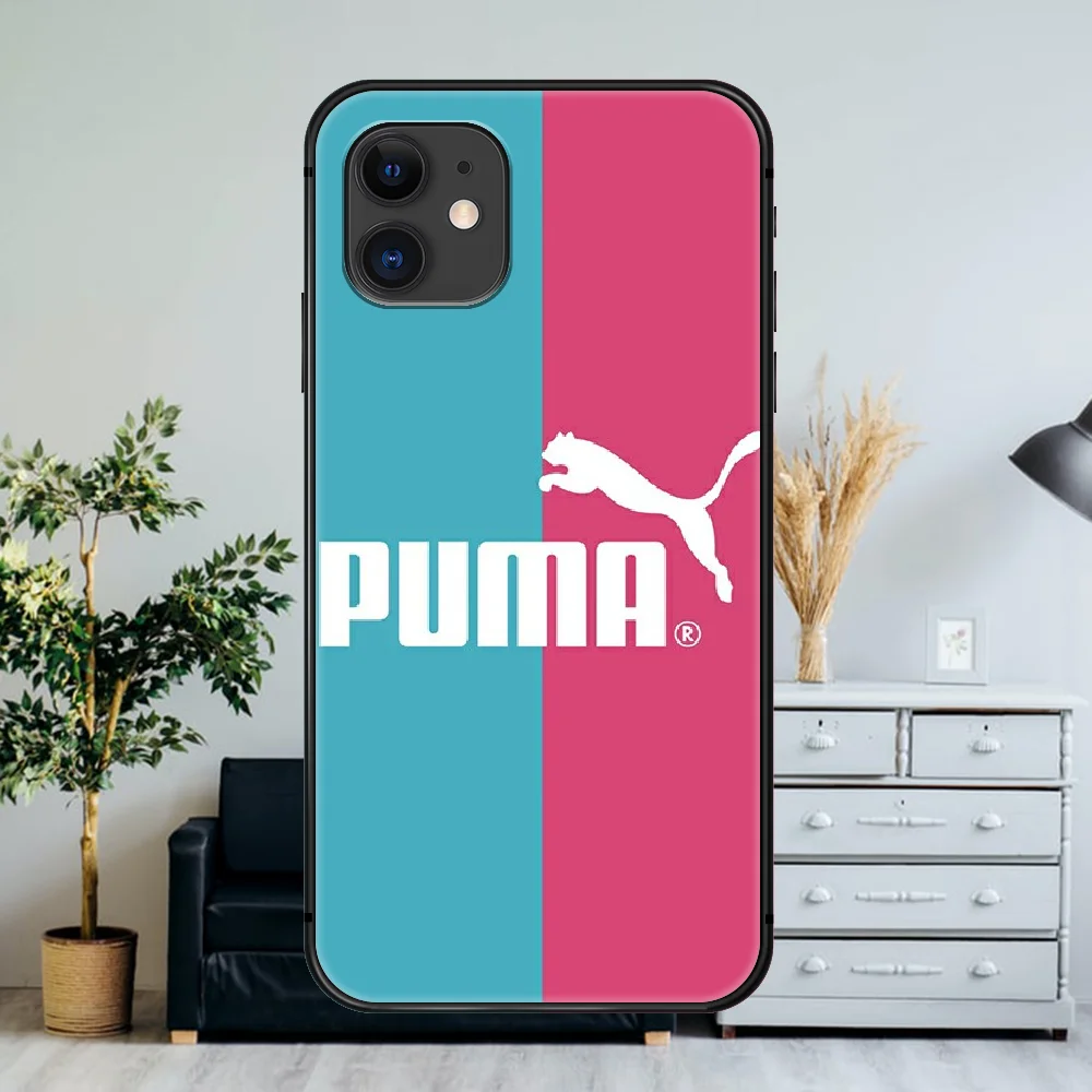 

Germany Luxury Sports brand PUMA Phone Case For iPhone 4 4s 5 5S SE 5C 6 6S 7 8 Plus X XS XR 11 12 Mini Pro Max 2020 black Coque