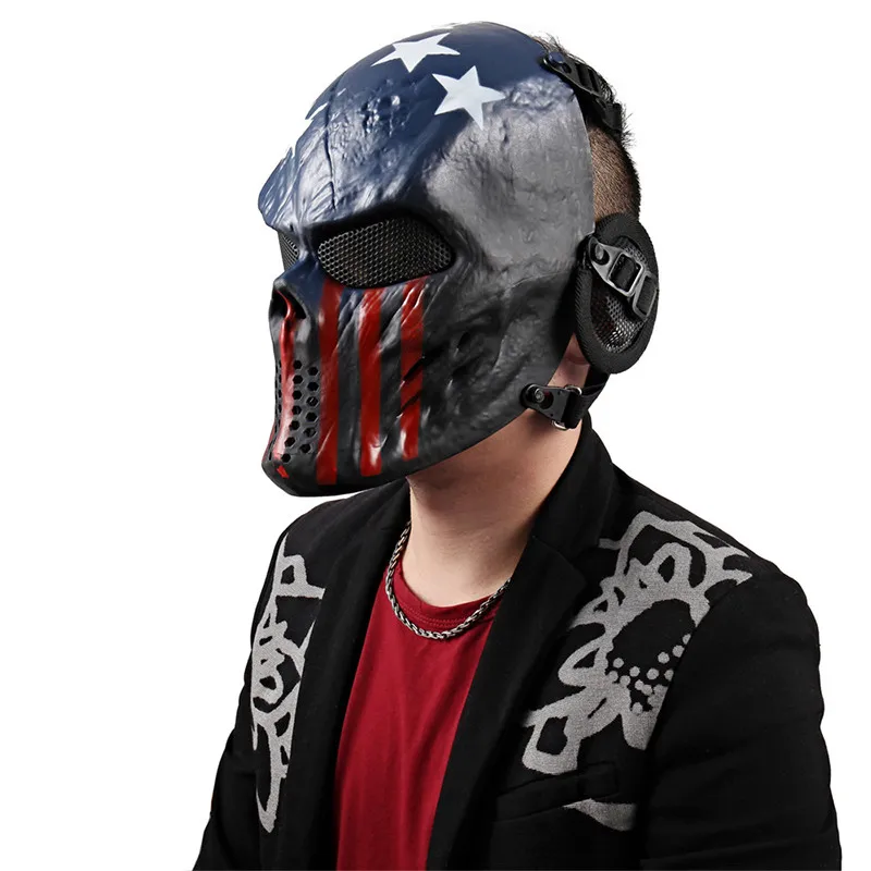 

Hunting Masks Halloween Masks Party Tactical CS Face Paintball Outdoor Bike Dominoes Full for Airsoft Cycling Skull Head Wargame