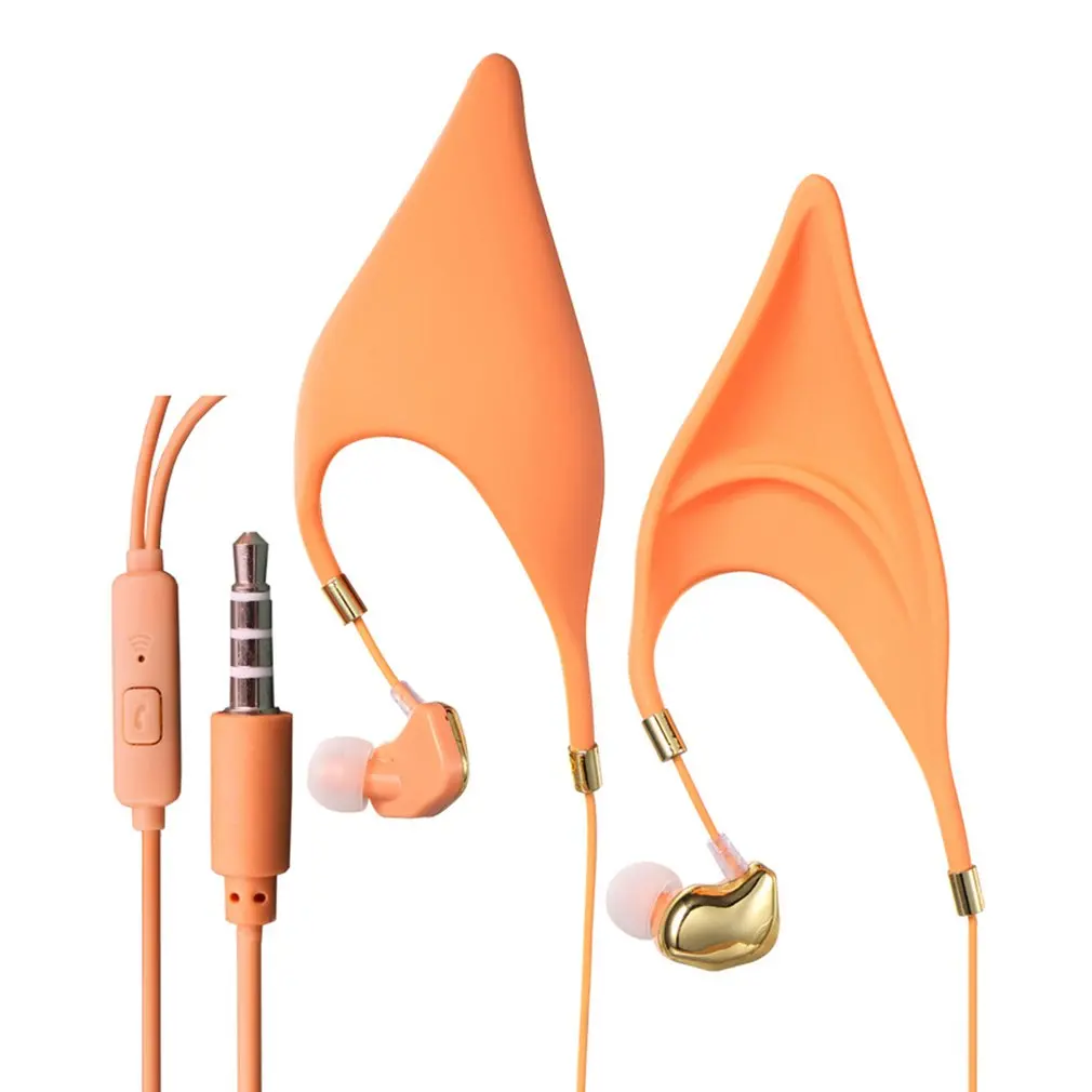 

Elf Earbuds Earphones In-Ear Headphones Hands-Free Headset With Mic For Huawei Xiaomi Samsung Elf Ears For kids Holiday Gifts