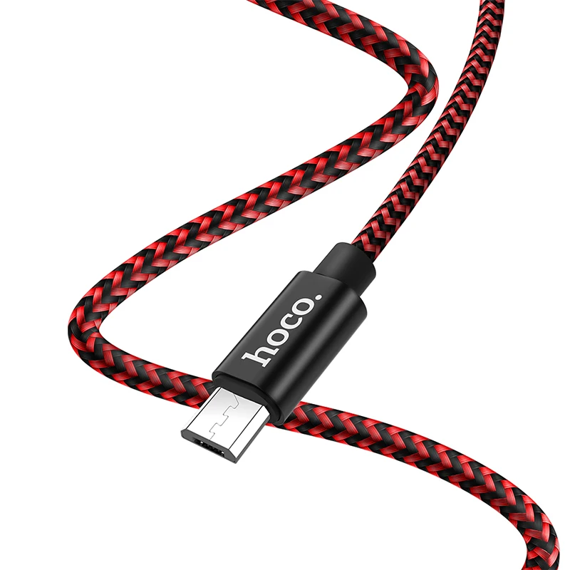 Кабель Hoco Micro USB в нейлоновой оплетке 2 м/1 м А кабель для быстрой зарядки и передачи