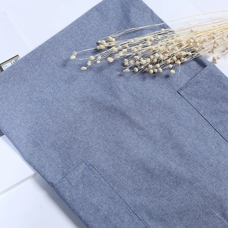 Новый японский хлопок монохромный кухонный фартук приготовление пищи товары для