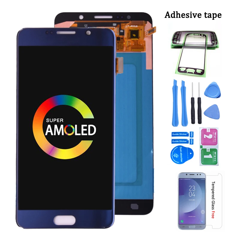 Super Amoled For Samsung Galaxy Note 5 Note5 N920A N9200 SM-N920 N920C LCD Display Touch Screen Digitizer Assembly free shipping | Мобильные