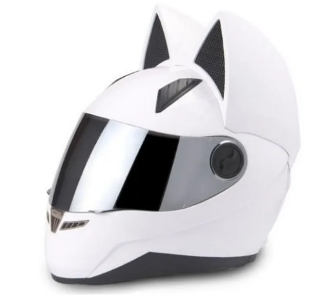 2018 мотоциклетный шлем кошачьи уши Индивидуальный полный для волос 4 цвета