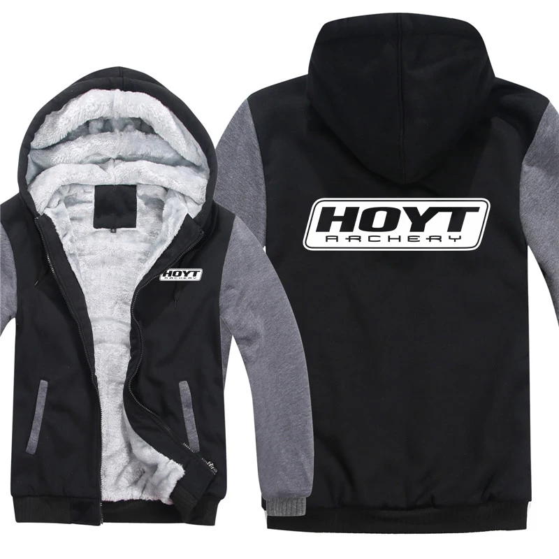 Зимние худи HOYT Archery Huntinger с бантом Мужская модная куртка пуловер флисовой