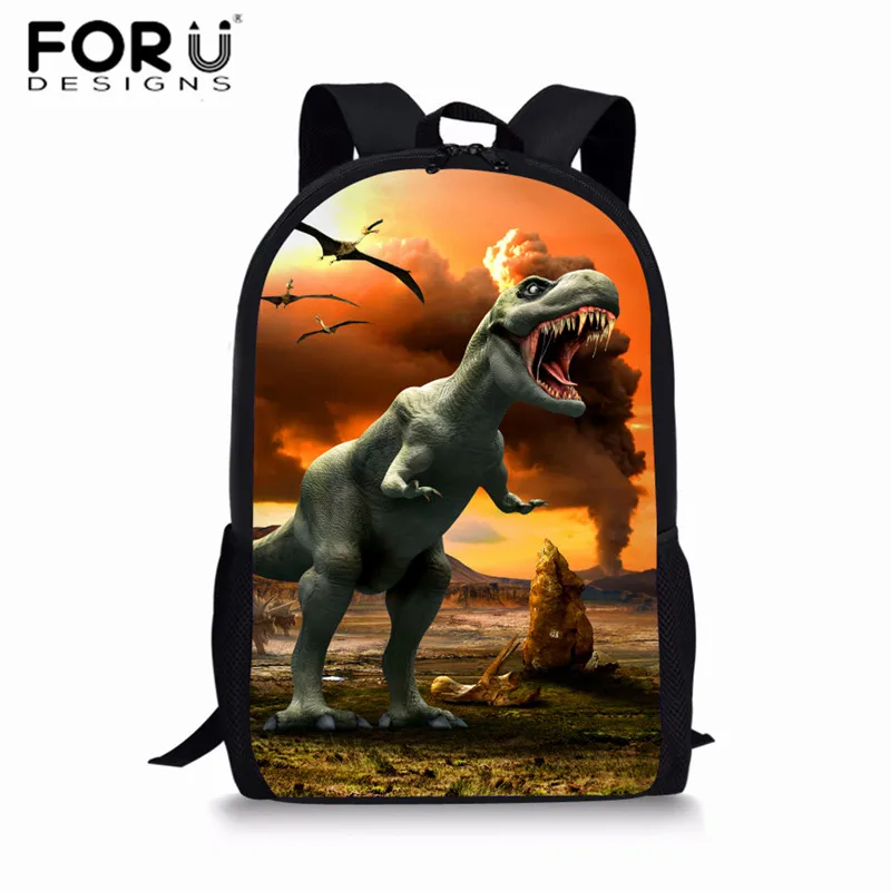 Z3429C FORUDESIGNS Jurassic World детские школьные ранцы для мальчиков T-rex рюкзак в виде динозавра первичные Детские рюкзаки детская сумка на подарок Mochilas - Цвет: Z3429C