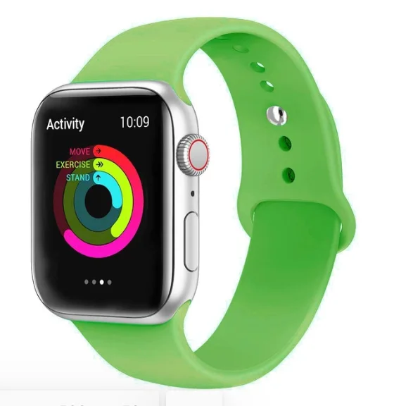 Ремешок для Apple Watch 5 4 3 2 1 42 мм 38 мм 24 цвета мягкий резиновый ремешок силиконовые спортивные полосы для Iwatch 5 4 3 40 мм 44 мм - Цвет ремешка: 10