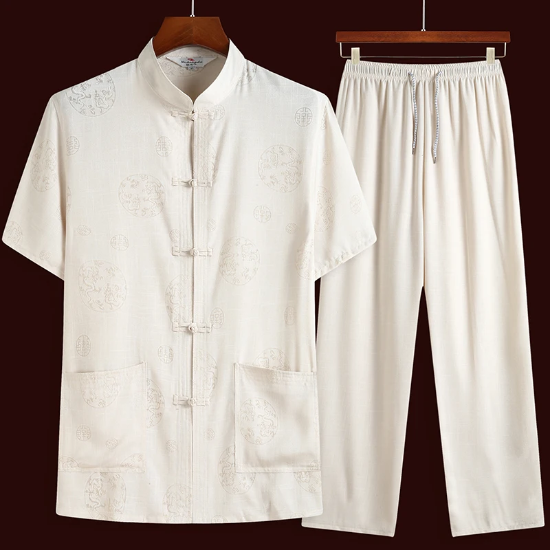 Фу кунг Новая китайская Униформа с коротким рукавом Тай Чи одежда Южная Корея