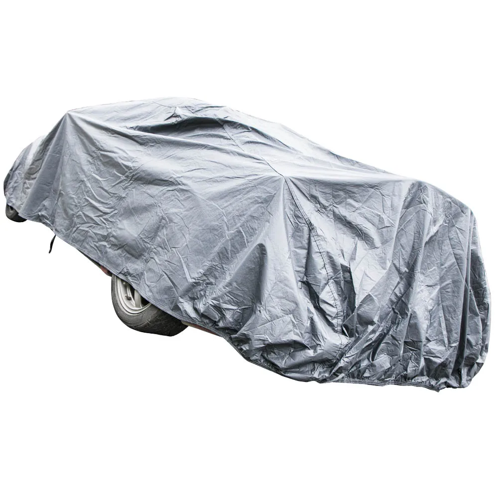 

1x Heavy Duty 2 Layer Waterproof Outdoor Full Car Cover Cotton Lined SIZE LARGE L Protects against Snow/Acidic Rain/Dust/UV Rays