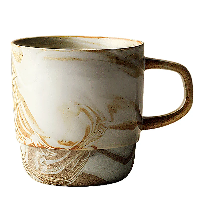 

White Creative Coffee Mugs Ceramic Gifts Retro Espresso Travel Mug Eco Friendly Couple Kubek Do Kawy Kitchen Dining Bar EA60MK