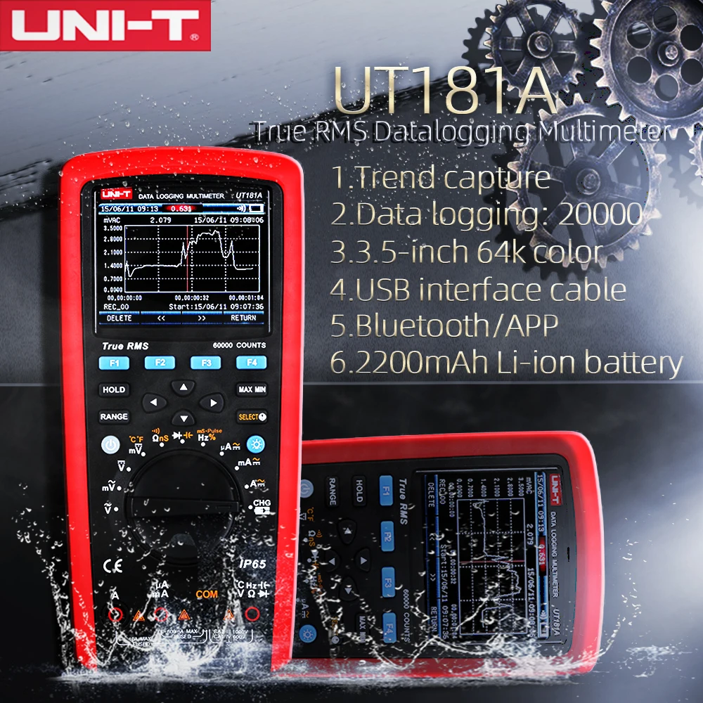 UNI T UT181A истинное среднеквадратичное значение мультиметр 0.1% точность