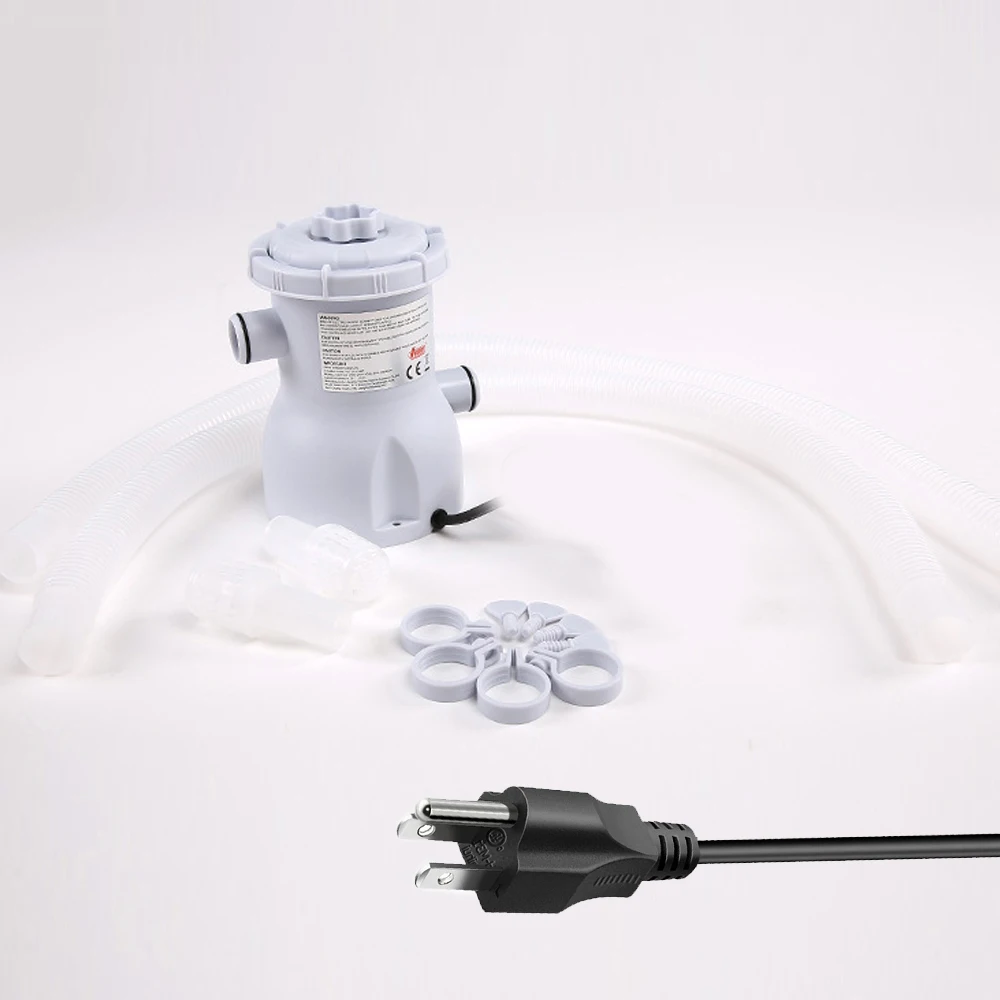 Электрический насос с фильтром для бассейна насосы очистки воды и грязного