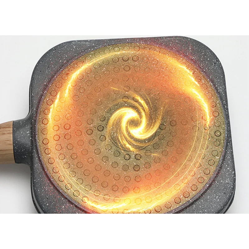 

4 Cup Egg Pan with Non Stick Aluminum Coating Egg Frying Pan Pancake Pan Multi Purpose for Frying Eggs Burgers K9Store