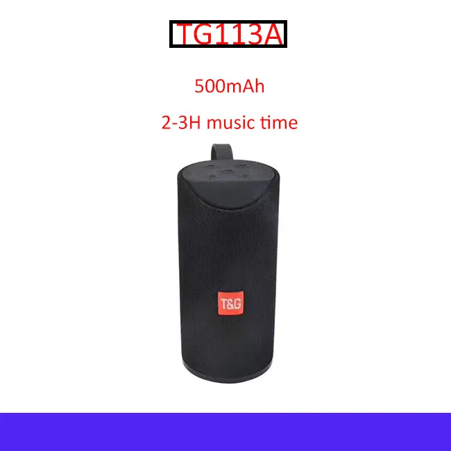 TG113A BLACK T& G беспроводной динамик 10 Вт портативный наружный динамик 360 стерео Бумбокс Система домашнего кинотеатра громкий динамик Поддержка FM TF карта бумбокс - Цвет: TG113A BLACK
