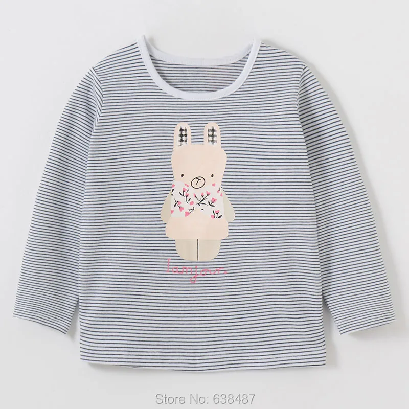 Combed Cotton 4557 Новинка года; брендовые качественные футболки для девочек Одежда для маленьких девочек из хлопка детская одежда с длинными рукавами Bebe; блузка Детские футболки для девочек - Цвет: Combed Cotton 4557
