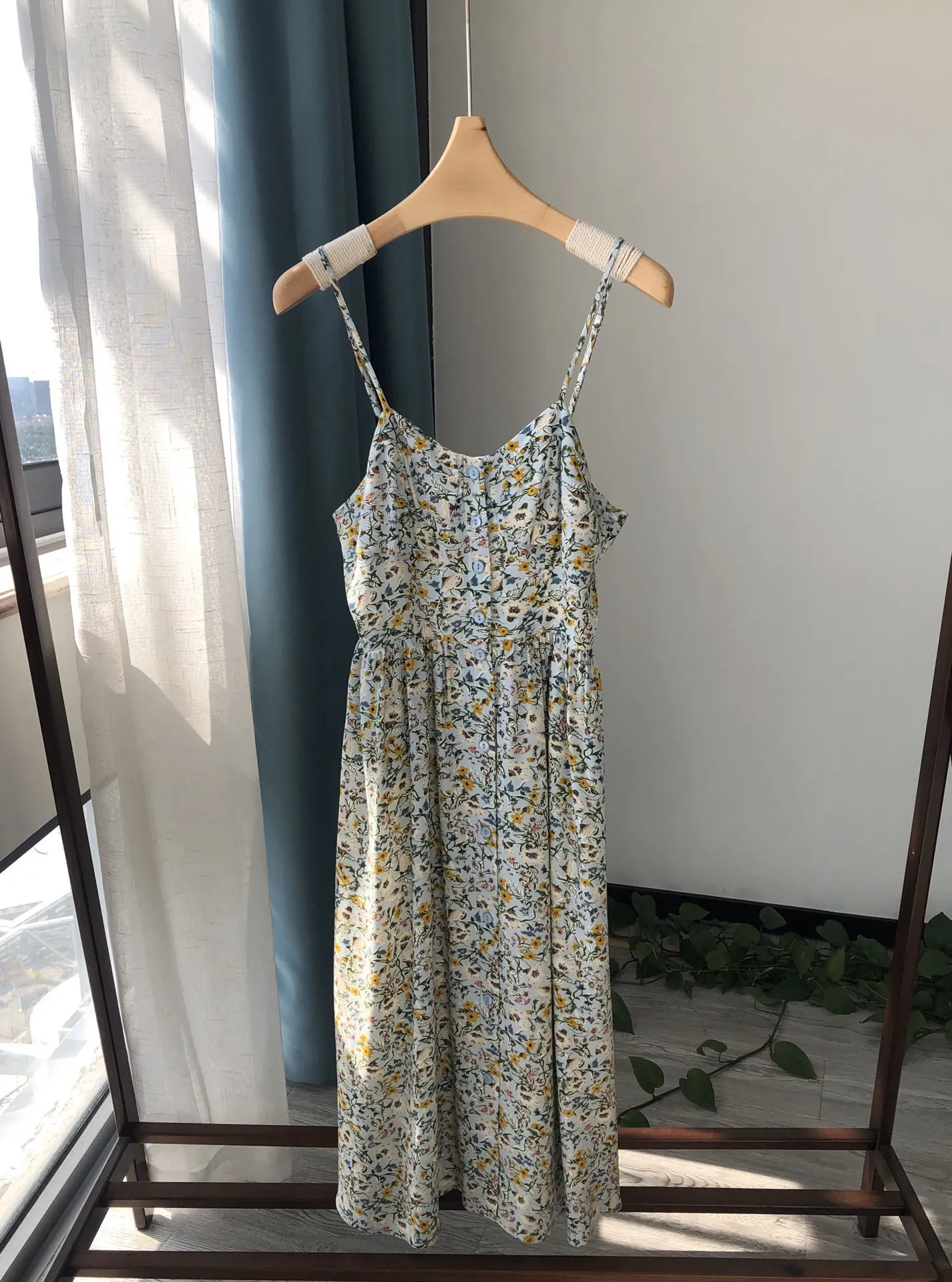 

2021 Summer New Fresh Suspender Dress Romantic Floral Print Strapless Dress