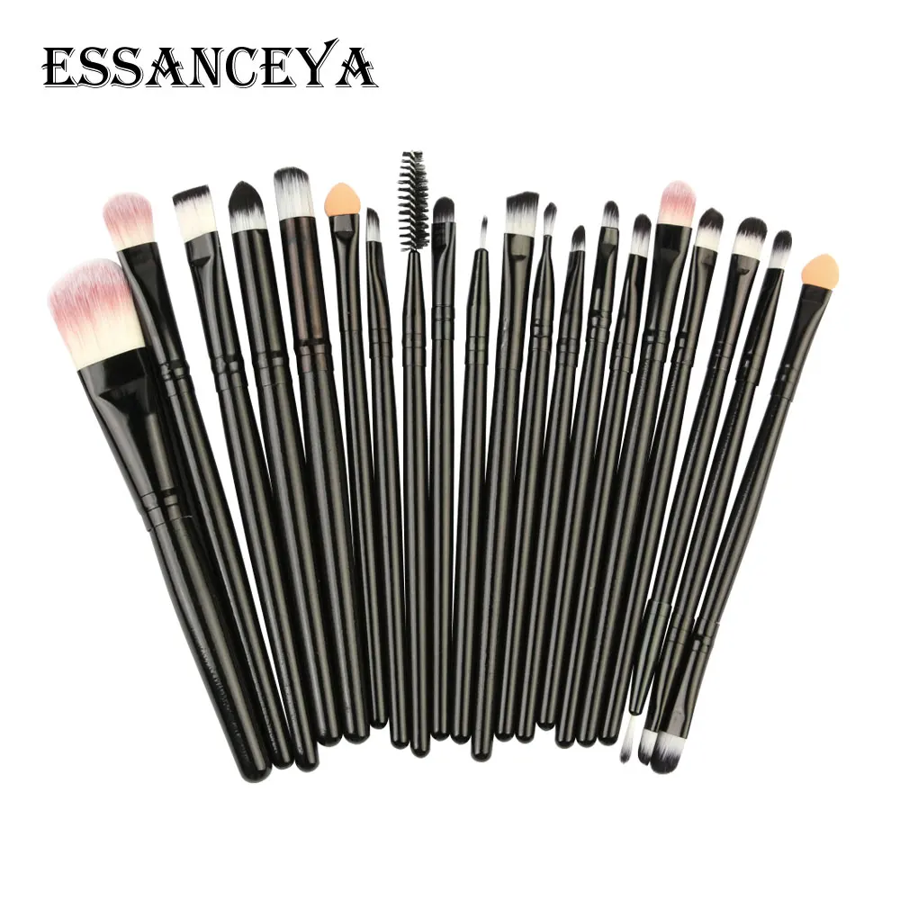 ESSANCEYA набор кистей для макияжа 20 шт. туалетных принадлежностей деревянных + 4