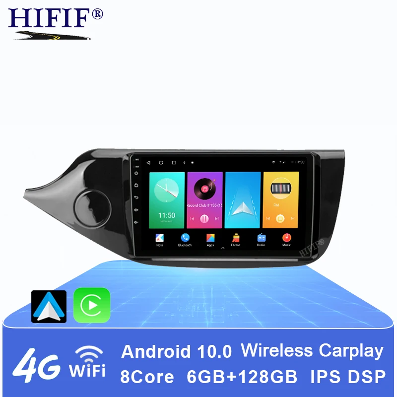 6G+128G QLED 4G Carplay Android 10 Car Radio Multimedia Video Player Navigation GPS For KIA Ceeɽ CEED JD 2012 2013 2014 - 2018 |