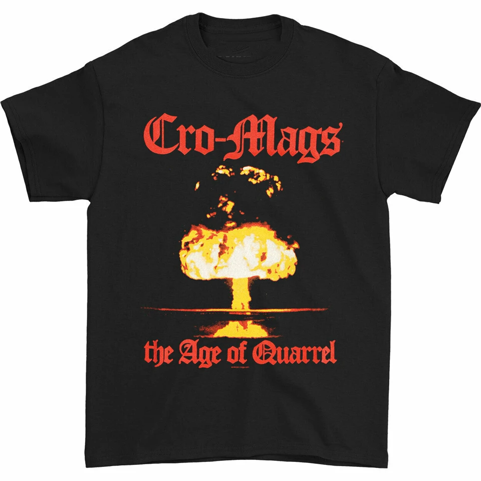 Cro Mags Men'S Age Of quartrel футболка Черная высшего качества|Мужские футболки| |