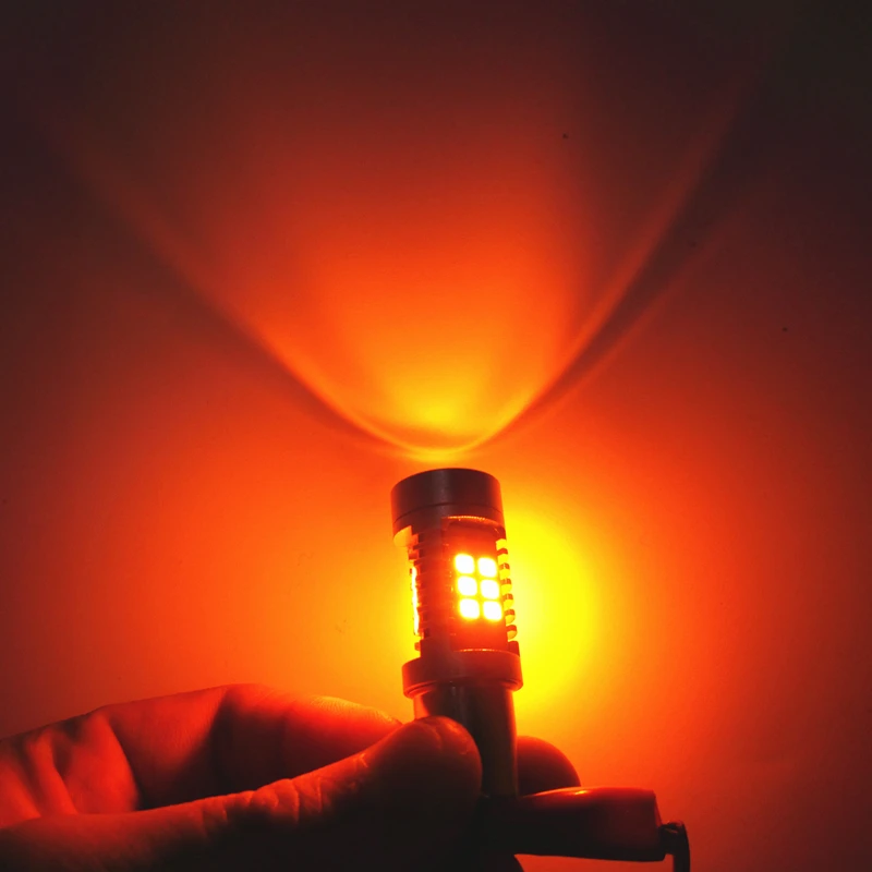 

2PCS PY21W P21W BAU15S BA15S 1156 21W 2835 21SMD Super bright Rear Light Brake light reversing lights turn signal White/Yellow