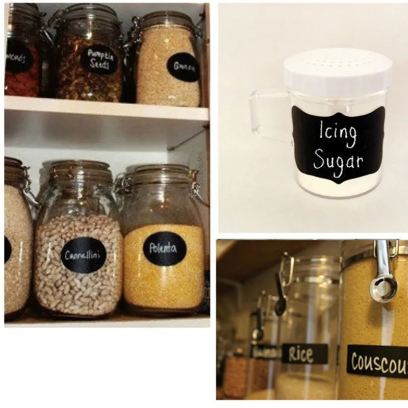 Водонепроницаемая стеклянная бутылка черная наклейка для кухни этикетка специй