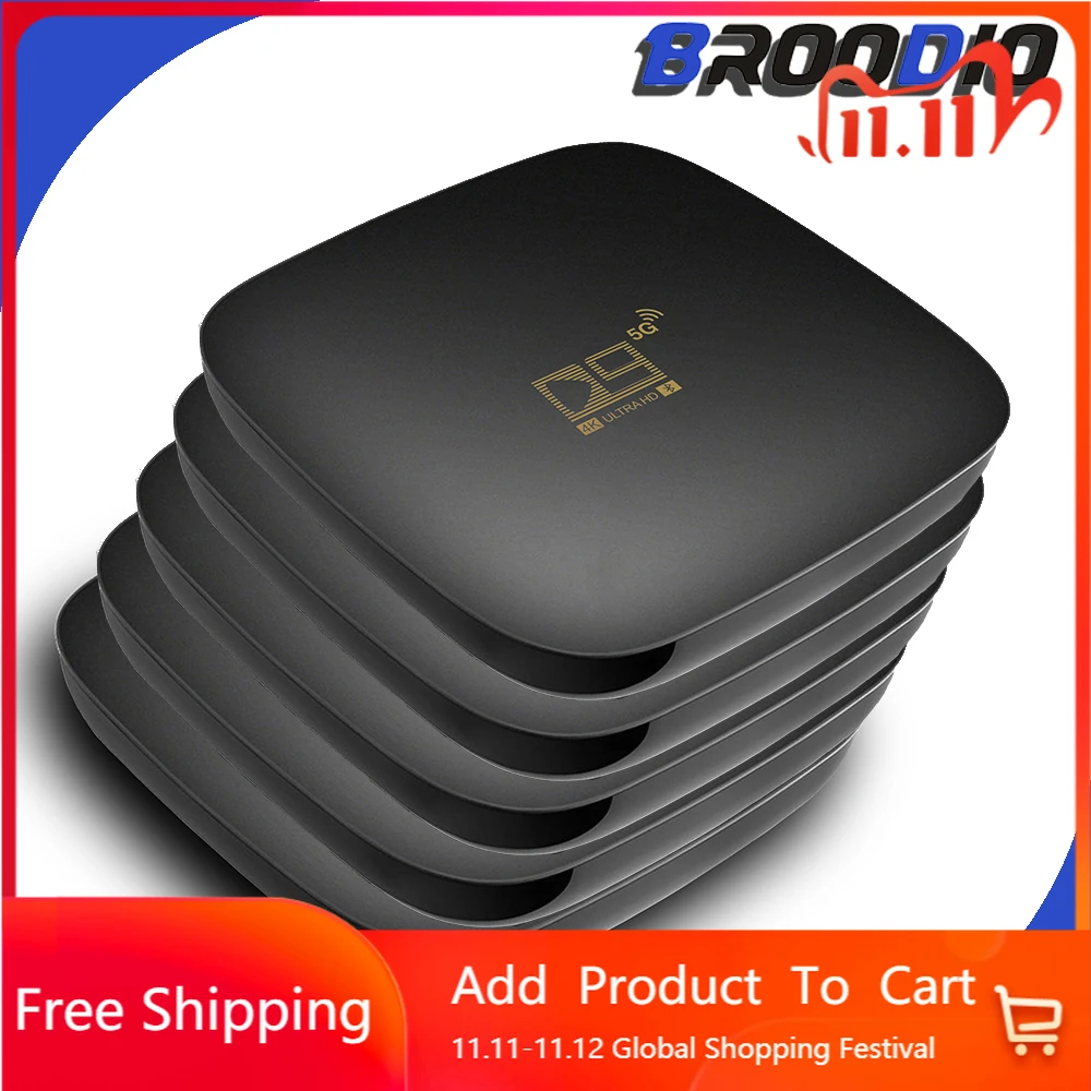 

ТВ-приставка D9 Android 10.0 ТВ-приставка d9 HD 3D 4K 1080P 2,4G 5GHz Wifi Bluetooth приемник Смарт ТВ-приставка для Youtube телеприставка 2021 Новинка