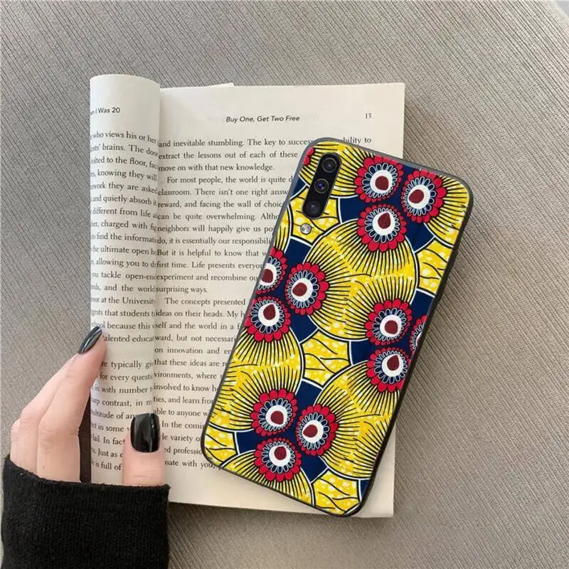 

African style fabric print Printing Phone Case For Samsung galaxy A S note 10 7 8 9 20 30 31 40 50 51 70 71 21 s ultra plus