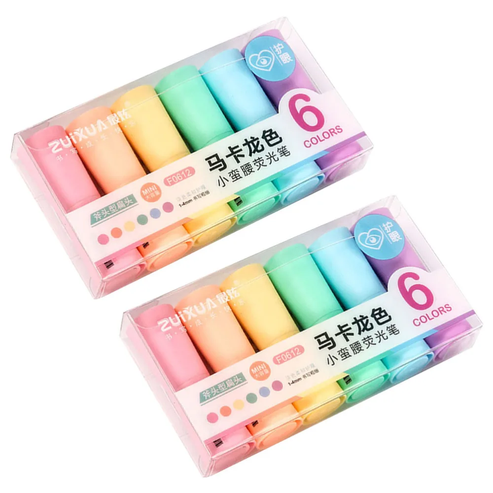 

12Pcs Colorful Mark Pens Office Highlighters Universal School Student Markers
